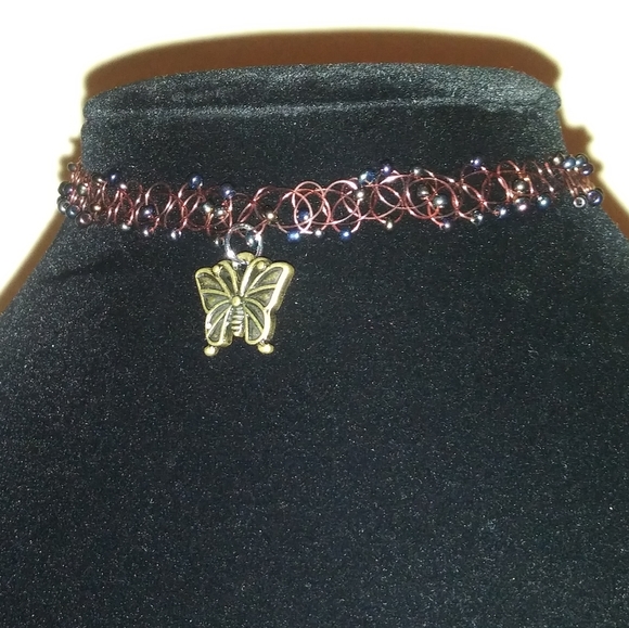 Jewelry - Butterfly Choker necklace, Tattoo choker necklace